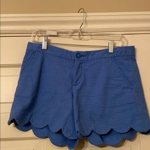Blue, scalloped Lilly Pulitzer shorts